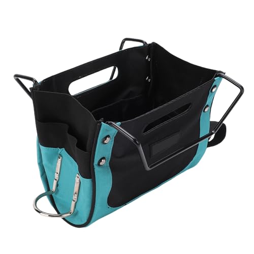 Fabater Folding Ladder Tool Tray, 600D Oxford Fabric Organizer with Multiple Pockets for Step Ladders, Ladder Tool Holder Pouch for Easy Access to Repair Tools