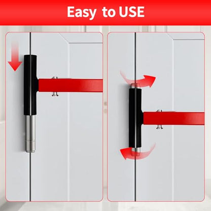 4-in-1 Door Hinge Adjustment Tool Kit, Professional Hinge Gap Adjusting Wrench for Cabinet Doors and Furniture Assembly, Heavy Duty Painted Steel Hinge Bender Wrench with Rubber Grip