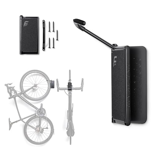 Feedback Sports | Velo Hinge 2.0 (Single) Pivoting Swivel Bike Wall Mount | Vertical Bicycle Hanger | Garage Fold Away Bike Hook | Road, Gravel, Mountain Bike Compatible