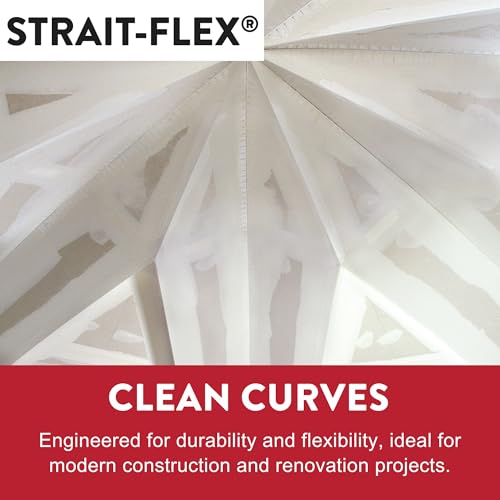 Drywall Tape – Arch-Flex Corner Bead for Drywall Repair – Flexible Composite Roll for Curved Corners – Fits Arched Windows, Vaults, Ducts – 3-1/4" x 50'