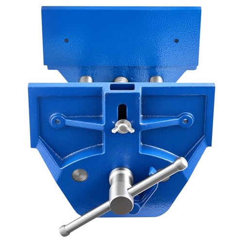 VEVOR Woodworking Vise, 7 Inch Jaw Width, Quick Release Wood Bench Vise, 8 Inch Max Jaw Opening, Heavy-duty Cast Iron Construction, Workbench Vice with Adjustable Front Stop, for Woodworking Drilling - size: 7inch