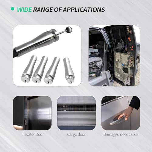 4PCS Door Latch Cable Repair Kit, Latch Lock Cable Ends, 3 Standard Ends and 1 Locking Cam Ends Aluminum, Car Accessories Compatible with Ford F-150 F-250 F-350 E-Series Ranger Expedition - color: 4PCS