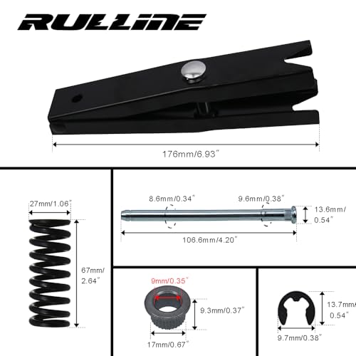 RULLINE Complete Door Hinge Repair Kit Compatible with 94-04 Chevrolet Blazer - Includes Tool, Spring, and Pins - size: For 94-04 Chevy 19pcs