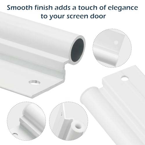Screen Door Lower Hinge Leaf for Andersen Screen Doors Aluminum White Screen Door Hinge (2 Pack) - size: Screen Door Lower Hinge Leaf