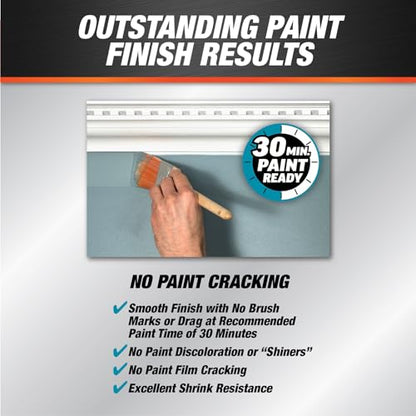 DAP Alex Plus Acrylic Latex Caulk, White, 10.1 Oz (7079818152) - size: 10.1 Oz