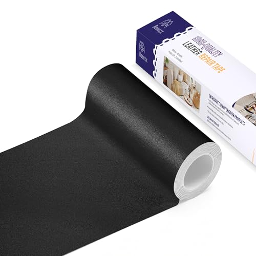Besezx Leather Repair Patch Tape Kit, Self Adhesive Leather Repair for Furniture, Couch, Sofa, Car Seats,Office Chair,Vinyl Repair Kit.3.1inx60in - color: Black, size: 3.1 in x 60 in