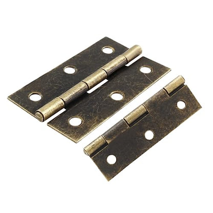 Murtenze 12 Pack 2.5 Inch Cabinet Hinge, Antique Bronze Butt Hinges with Mounting Screws - color: Antique Bronze, size: 2.5 Inch