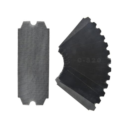 SCOTTCHEN Drywall Sanding Screen Mesh Sheet 4-3/16" x 11-1/4" Grit #320-12pcs - style: #320-12pcs