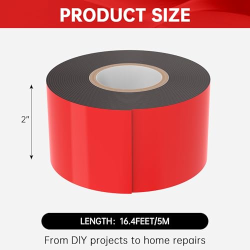 1pcs 16.4ft x 2in Double Sided Adhesive Tape Heavy Duty, Acrylic Foam Two Sided Mounting Tape, Mounting Strong Adhesive Waterproof Foam Double Stick, for Car Home Decor Indoor and Outdoor - size: 16.4ft x 2in (1pcs)