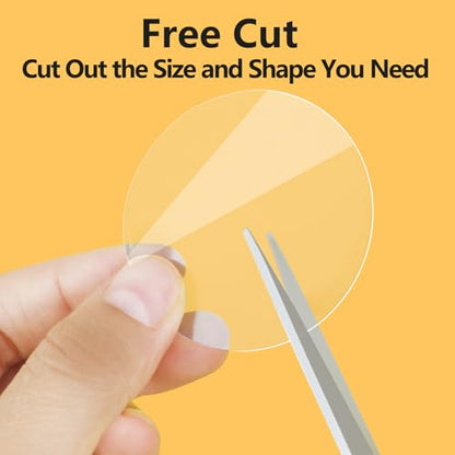 15PCS Double Sided Gel Tape Strong Double Sided Mounting Tape,Removable Clear Sticky Pads Heavy Duty Adhesive Gel Pads for Home and Office - size: 15Pcs