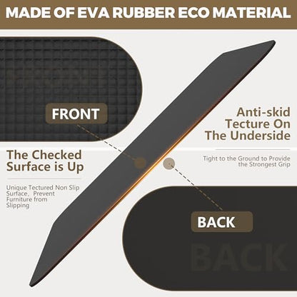 Non Slip Recliner Pads For Hardwood Floors, Recliner Floor Protector Keep Recliner From Sliding, Recliner Slide Stoppers, Under Recliner Mat, Furniture Pad For Recliner, Recliner Gripper,Recliner Grip - size: Square-BLack