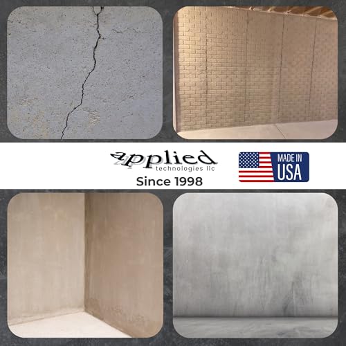 6–10 Ft DIY Foundation Wall Crack Repair Kit, Waterproof Epoxy Concrete Crack Filler, Stops Leaks, 12,000 PSI Structural Strength, Fast Gel Time, Professional-Grade Home Improvement Repair Solution