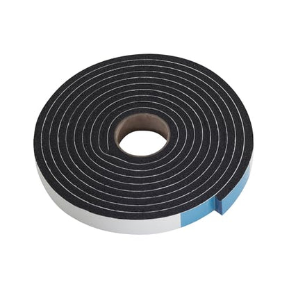 M-D Building Products 06593 1/4 in. x 3/4 in. x 10 ft. Black Sponge Window Seal for Small Gaps - size: 1/4" X 3/4"