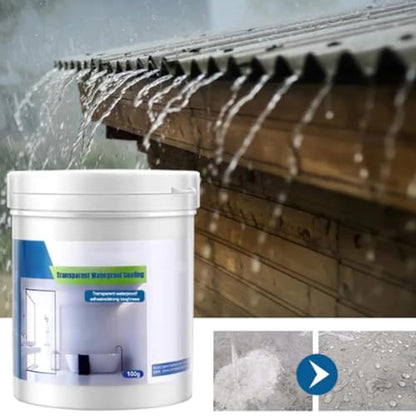 3 PCS Transparent Waterproof Coating Agent, 100 Grams Super Strong Waterproof Anti-Leakage Agent, Invisible Waterproof Agent Transparent Leakage Protection Glue Repairing Leak Waterproof Adhesive (A) - color: A_100G*3PCS