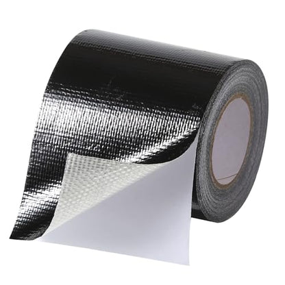 RV Awning Repair Tape: 3" x 30FT Black Fabric Heavy Duty Waterproof Patch Kit for Sail Tent Boat Cover Outdoor Repair