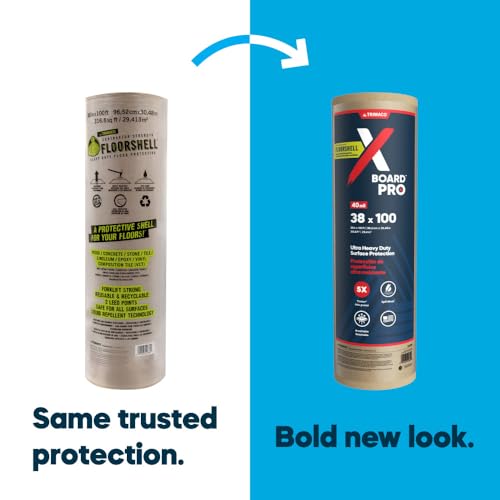 Trimaco X-Board Pro Heavy Duty Temporary Surface Protection, 1 roll, 38-inch x 100-feet