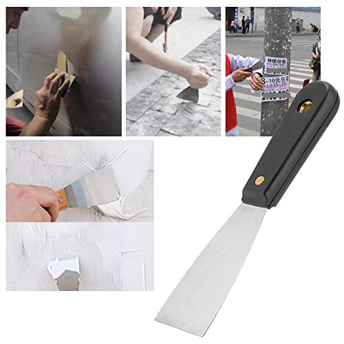 Stainless Steel Putty Knife Set, Ergonomic Non Slip Handle, Heat Treated Blade, s Scraper for Drywall Repair, Wallpaper Removal, Paint Scraping