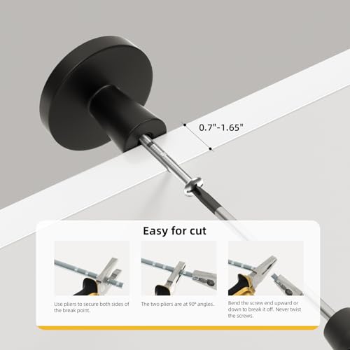 goldenwarm 30 Pack Matte Black Cabinet Knobs for Kitchen Hardware Handles Round Dresser Drawer Knob for Closet Bifold Modern Cabinets Pulls,1.27 Inch - color: Black