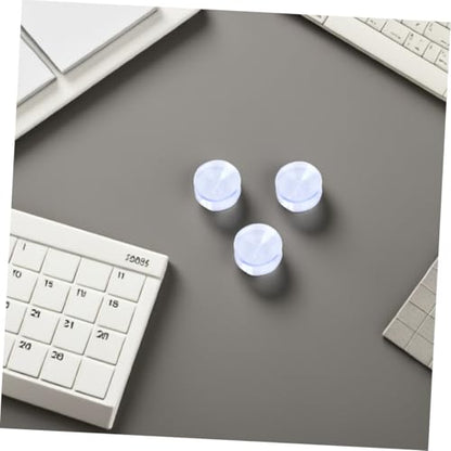 STOBOK 16pcs Table Top Bumper: Anti Slide and Scratch 30 Mm Transparent Non-Adhesive Rubber Pads for Table Top Spacer to Avoid The Movement of Glass - size: 3.00X3.00X1.00CM