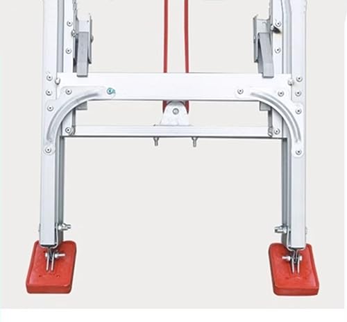 Extension Ladder Replacement Shoe Kit, Extension Ladder Feet Foot Pads Cover, Ladder Accessories Parts (Red) - color: Red