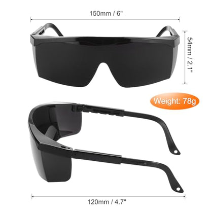 HARFINGTON Welding Safety Glasses IR Shade 8 PPE Protective Glasses 150x120x54mm Light-Proof Wrap-Around Lens Lightweight CE Certified Protective Welding Eyewear for Men Women Eye Protection