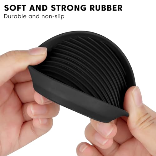 Non Slip Furniture Pads for Hardwood Floors - 8 PCS 2"x2" Rubber Feet for Furniture,Furniture Leg Floor Protectors for Bed Sofa Table and Chair Stopper (Black,Round) - size: 8PCS 2" x 2" Black