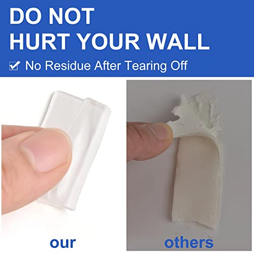 500Pcs Double Sided Tape for Acoustic Foam Panels, Removable Mounting Tape Wall Strong Adhesive Sound proofing Transparent Putty Clear Sticker Heavy Duty 1inch Round - color: 500Pcs Round