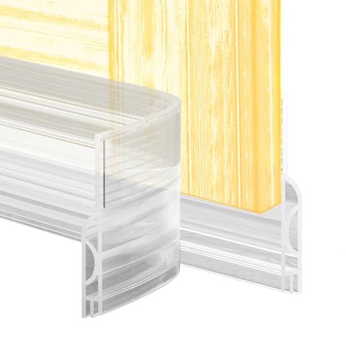 Door Draft Stopper,Door Sweep for Bottom of Door,Weather Stripping Door Seal Draft Guard Blocker Noise Cold Air Insulation Soundproofing for Exterior Interior Home Improvement(Transparent, 78") - color: Transparent, size: 78"