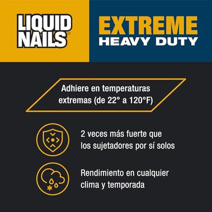Liquid Nails - 414607 LN-907 Extreme Heavy Duty Construction Adhesive (LN-907) 10 oz - color: White, size: 10 Ounce, style: Extreme Heavy Duty