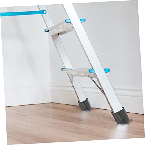 2pcs Non-Slip Rubber Ladder Foot Covers Ladder Accessories for Enhanced Stability and Floor Protection for Use Home - size: 8.1X8.1CM