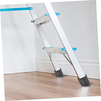 2pcs Non-Slip Rubber Ladder Foot Covers Ladder Accessories for Enhanced Stability and Floor Protection for Use Home - size: 8.1X8.1CM