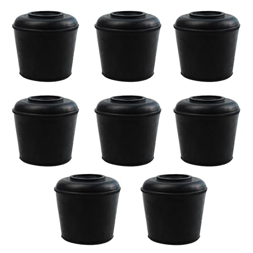 Rubber pad Circular Table Foot Cover Chair Foot Cover Silent Furniture Table and Chair Anti Slip Cover 28mm（1-1/8inch） - size: 28mm-8pack