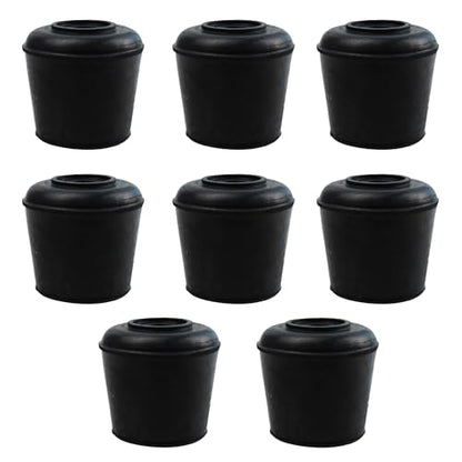 Rubber pad Circular Table Foot Cover Chair Foot Cover Silent Furniture Table and Chair Anti Slip Cover 28mm（1-1/8inch） - size: 28mm-8pack