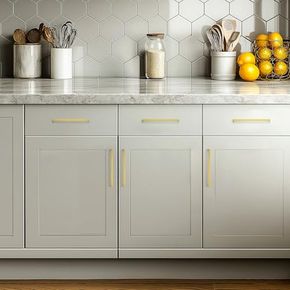 JOY DECOR Cabinet Handles, Gold Cabinet Pulls, Kitchen Handles Square Drawer Pulls Stainless Steel Drawer Hardware Handles 8-3/4 Inch(224mm) Hole Center 2 Pack - size: 8-3/4 Inch Hole Center