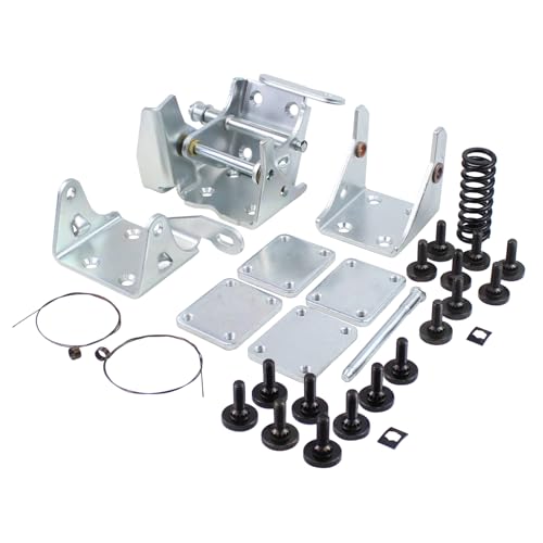 Front Upper Lower Driver Side Door Hinge with Screws and Spring Kit for Chevrolet Blazer 1995-05, S10 1994-04, GMC Jimmy 1995-01, Olds Bravada 1996-01