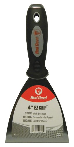 Red Devil 6213 EZ Grip 4" Stiff Wall Scraper - size: 4 Inch, style: Stiff