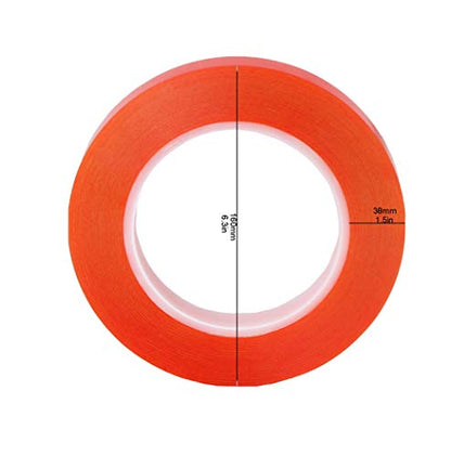 Kaisiking 15mm x 25M Wide Clear Double Sided Tape Two Sided Adhesive Tape Transparent Weatherproof Yards Outdoor Ultra Strength Industrial Mounting Tape - size: 1pcs (15mm)