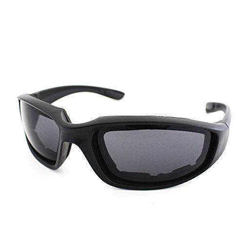 3 Pair Motorcycle Riding Glasses Padding Goggles UV Protection Dustproof Windproof Motorcycle Sunglasses for Outdoor Actives - color: 1 Pair Glasses/Smoke