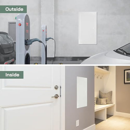 Vent Systems Access Panel for Drywall 8 x 16 Inch - Wall Hole Cover Plate - Metal Access Door with Handle - Plumbing Access Panel for Drywall - Service Shaft Crawl Space Door - Wall Access Panel - size: 8'' x 16''