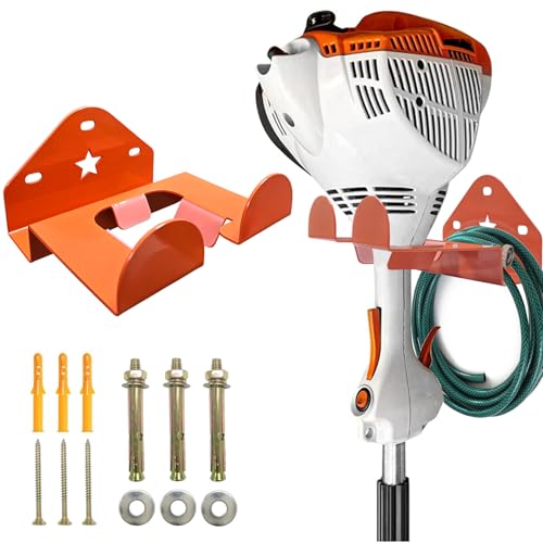 Garage Organizer Weedeater Hanger, Garage Storage Trimmer Rack Shed Organizer Garden Power Tool Hanger for Grass Trimmer, Hedge Trimmer, Garage Wall, Weed Eater, Garden Tools - color: 1 Bracket