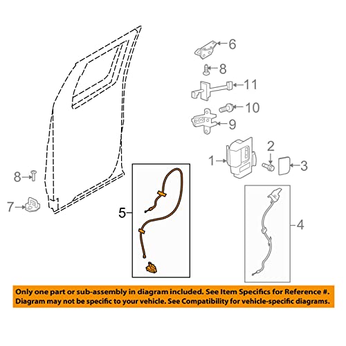 Rear Left Door Lower Latch Compatible for Ford F150 2009-2014 Driver Side Rear Door Lower Lock Actuator 9L3Z18264A01A - size: F150 09-14 Rear Left
