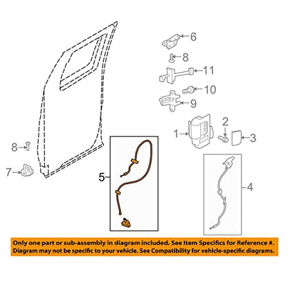 Rear Left Door Lower Latch Compatible for Ford F150 2009-2014 Driver Side Rear Door Lower Lock Actuator 9L3Z18264A01A - size: F150 09-14 Rear Left