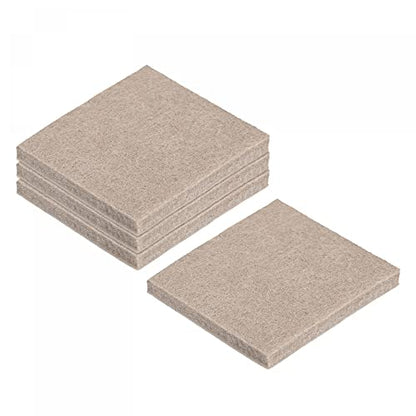 uxcell Felt Furniture Pads Self Adhesive Square Furniture Felt Pads, Anti Scratch Floor Protectors for Furniture Legs Hardwood Floor 1.5 Inch x 1.5 Inch Beige 16pcs - size: 1.5 Inch x 1.5 Inch