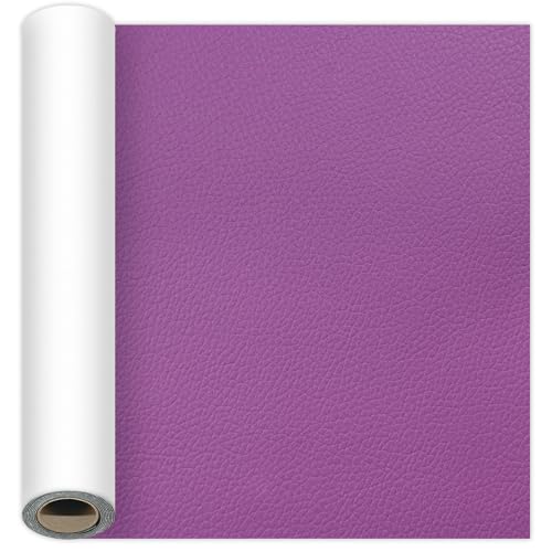 Self-Adhesive Leather Repair Tape Kit, 15.7×47 Inch Deep Purple Large Leather Patches for Furniture, Leather Couch Patch Peel and Stick for Sofas, Office Chairs, Car Seats - color: Deep Purple