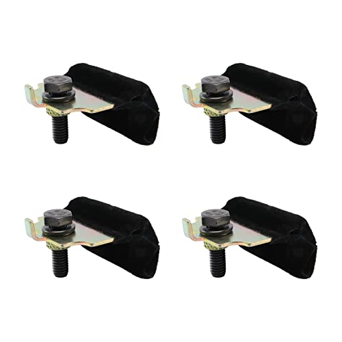 Door Glass Anti-Rattle Cushion Kit Compatible with 1969-1982 Chevy Corvette C3 C4 - 4-Piece Set Side Window Anti-Rattle Cushion Kit