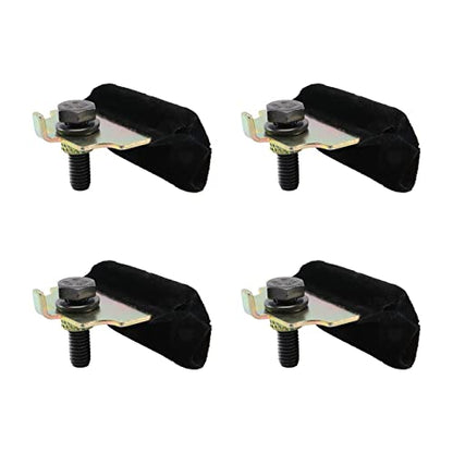 Door Glass Anti-Rattle Cushion Kit Compatible with 1969-1982 Chevy Corvette C3 C4 - 4-Piece Set Side Window Anti-Rattle Cushion Kit