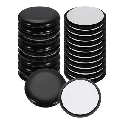 uxcell 24Pcs Plastic Furniture Sliders 1.77" Self-Adhesive Round Furniture Leg Protectors, Table Chairs Foot Cups Sliders Reusable Furnishing Movers for Hardwood Floors Tile Laminate - size: 1.77"