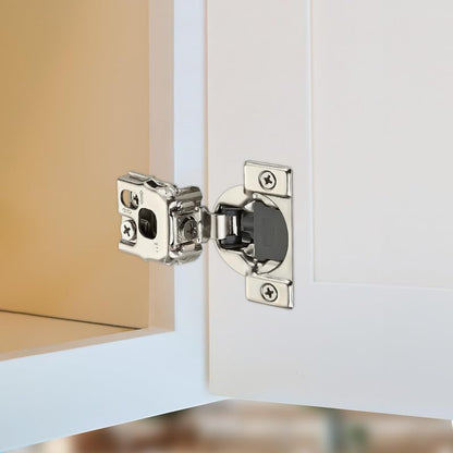 HOME EDIT 2 Pack 1 Pair 1 inch Overlay Soft Close Cabinet Hinges for Kitchen, Stainless Steel Three-Way Adjustable, Concealed Self-Closing Door Hinges - size: 1 inch Overlay