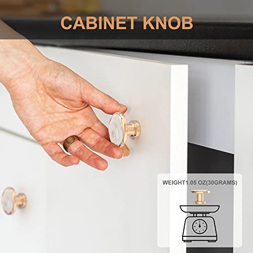 ECREW 10 Pieces Cabinet Round Knob Drawer Kitchen Pulls Cupboard Door Handle 1.18" Diameter