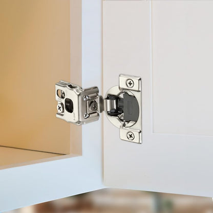 HOME EDIT 2 Pack 1 Pair 1-1/4 inch Overlay Soft Close Cabinet Hinges for Kitchen, Stainless Steel Three-Way Adjustable, Concealed Self-Closing Door Hinges - size: 1-1/4 inch Overlay